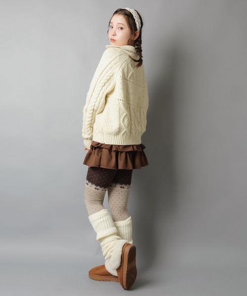 SPINNS（スピンズ）の「コットンタイツ/ドット/スノー（タイツ/ストッキング・レディース・グレー系その他・ONESIZE）」の6枚目の写真