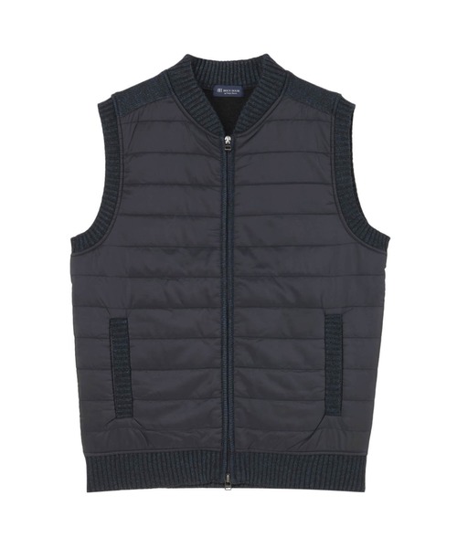 Pitta Re:)（ピッタリ）の「前身タフタ 中綿ZIP ベスト（ベスト・メンズ・ネイビー/ブラック・M/L/LL）」の8枚目の写真