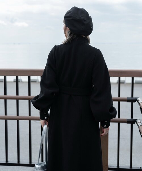 Mavie..7（メヴィセットゥ）の「【Mavie..7】【3サイズ展開】マフラーセットフレアロングコート（その他アウター・レディース・グレー/チャコールグレー・SMALL/MEDIUM/X-SMALL）」の15枚目の写真