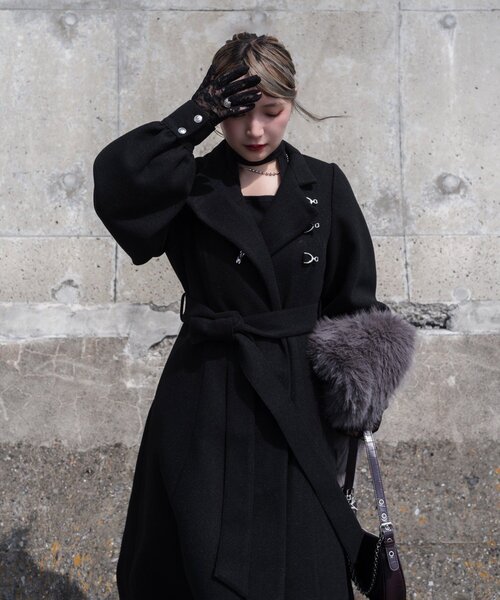 激レア 本人期 オリゾンティ期 カシミヤ ウール アシンメトリー コート hugall_rc-itcaw8un15uc-s0pr