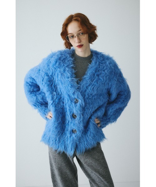 セール】Fuzzy knit cardigan ファジーニットカーディガン