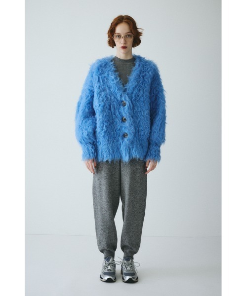 HeRIN.CYE(ヘリンドットサイ)の「Fuzzy knit cardigan ファジーニットカーディガン(カーディガン/ボレロ・レディース・ピンク/ブラウン/グレー/ブルー・FREE)」の5枚目の写真
