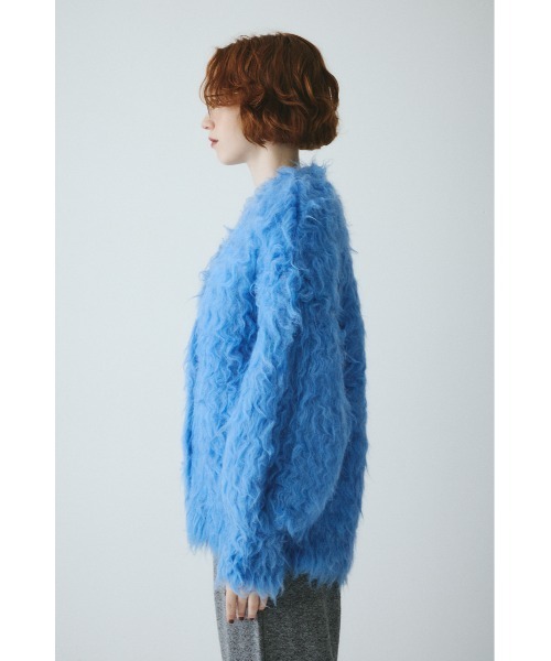 HeRIN.CYE(ヘリンドットサイ)の「Fuzzy knit cardigan ファジーニットカーディガン(カーディガン/ボレロ・レディース・ピンク/ブラウン/グレー/ブルー・FREE)」の6枚目の写真