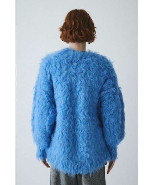 HeRIN.CYE(ヘリンドットサイ)の「Fuzzy knit cardigan ファジーニットカーディガン(カーディガン/ボレロ・レディース・ピンク/ブラウン/グレー/ブルー・FREE)」の7枚目の写真