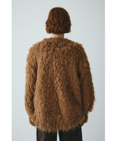HeRIN.CYE(ヘリンドットサイ)の「Fuzzy knit cardigan ファジーニットカーディガン(カーディガン/ボレロ・レディース・ピンク/ブラウン/グレー/ブルー・FREE)」の16枚目の写真