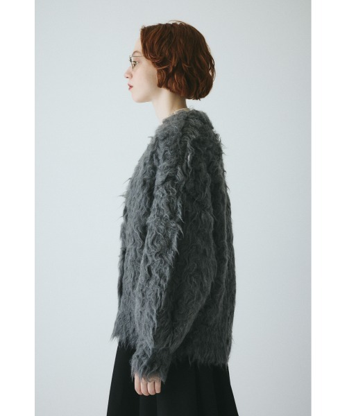 HeRIN.CYE(ヘリンドットサイ)の「Fuzzy knit cardigan ファジーニットカーディガン(カーディガン/ボレロ・レディース・ピンク/ブラウン/グレー/ブルー・FREE)」の18枚目の写真