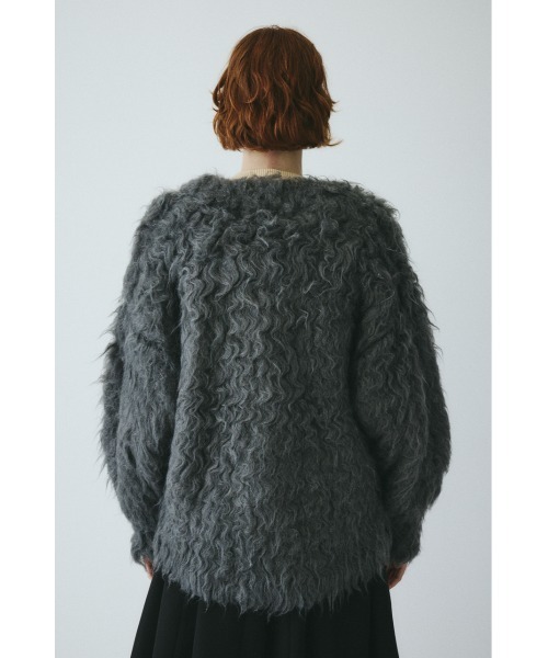 HeRIN.CYE(ヘリンドットサイ)の「Fuzzy knit cardigan ファジーニットカーディガン(カーディガン/ボレロ・レディース・ピンク/ブラウン/グレー/ブルー・FREE)」の19枚目の写真