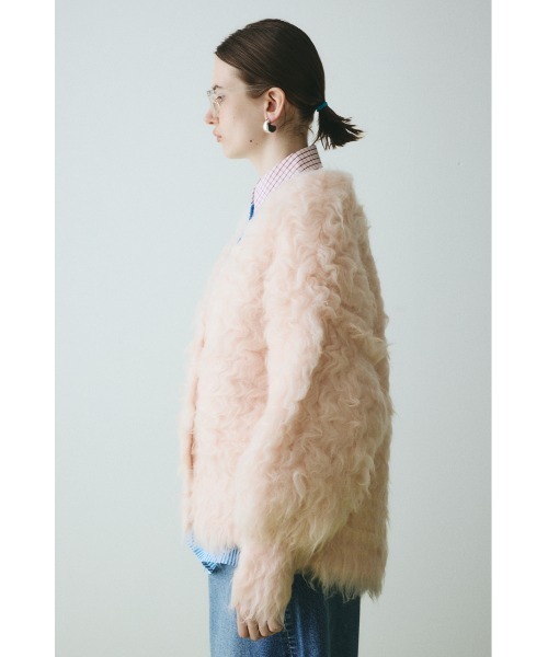 HeRIN.CYE(ヘリンドットサイ)の「Fuzzy knit cardigan ファジーニットカーディガン(カーディガン/ボレロ・レディース・ピンク/ブラウン/グレー/ブルー・FREE)」の21枚目の写真