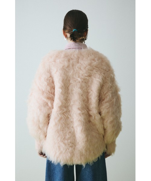 HeRIN.CYE(ヘリンドットサイ)の「Fuzzy knit cardigan ファジーニットカーディガン(カーディガン/ボレロ・レディース・ピンク/ブラウン/グレー/ブルー・FREE)」の22枚目の写真