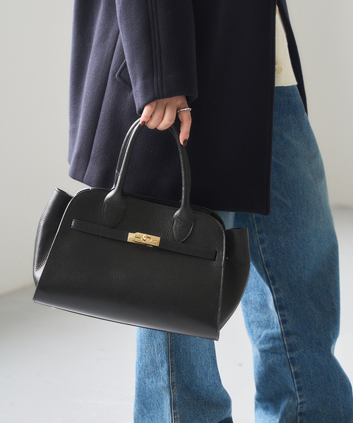 AULENTTI(オウレンティ)の「AULENTTI/オウレンティ ME TOTE(トートバッグ・レディース・ブラック/ブラウン・FREE)」の4枚目の写真