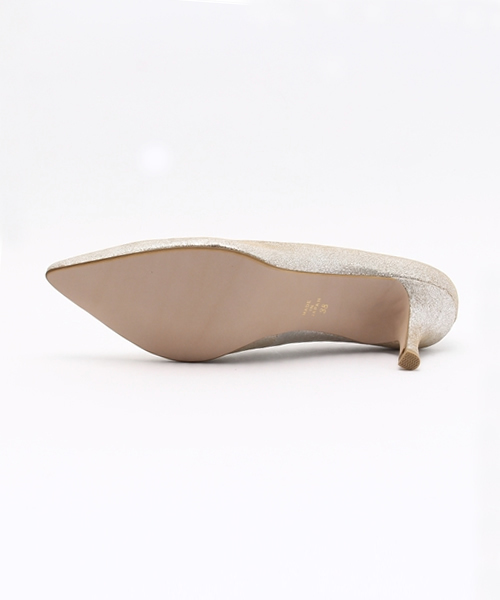 COLLAGE GALLARDAGALANTE（コラージュガリャルダガランテ）の「スエードパンプス（パンプス・レディース・シルバー・38）」の3枚目の写真