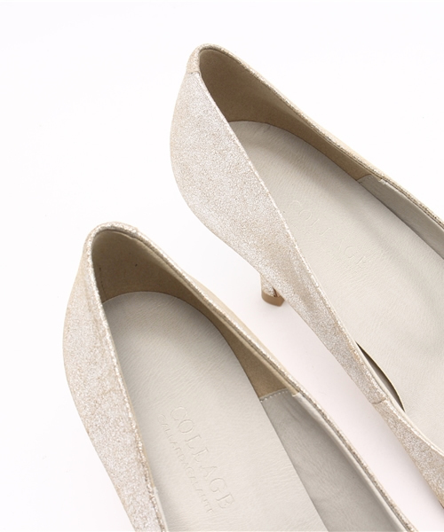 COLLAGE GALLARDAGALANTE（コラージュガリャルダガランテ）の「スエードパンプス（パンプス・レディース・シルバー・38）」の7枚目の写真