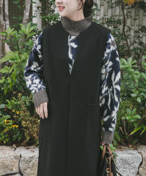 ITEMS URBANRESEARCH(アイテムズ アーバンリサーチ)の「ジャージメルトンジャンパースカート(ジャンパースカート・レディース・グレー/ブラック・FREE)」の11枚目の写真