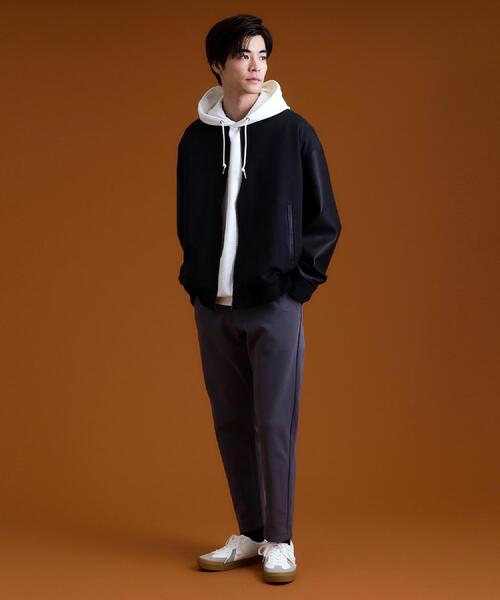 THE SHOP TK (ザ ショップ ティーケー )の「フクレキルトパーカ 【洗濯機OK】(パーカー・メンズ・ネイビー/ライトグレー/オフホワイト・03/04/02)」の7枚目の写真