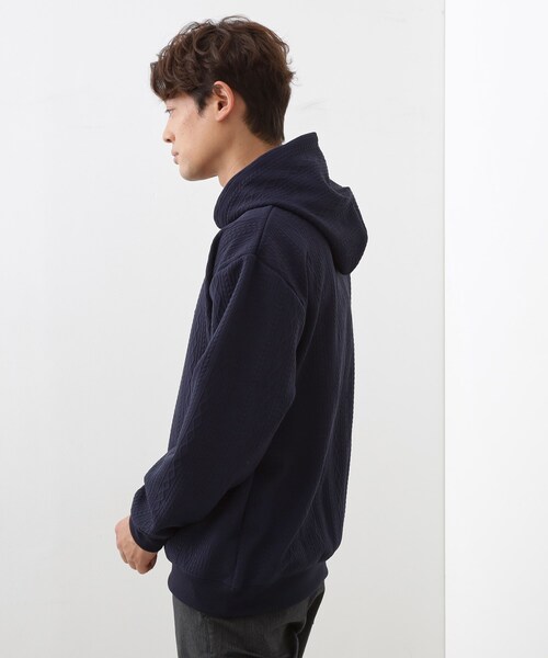 THE SHOP TK (ザ ショップ ティーケー )の「フクレキルトパーカ 【洗濯機OK】(パーカー・メンズ・ネイビー/ライトグレー/オフホワイト・03/04/02)」の16枚目の写真