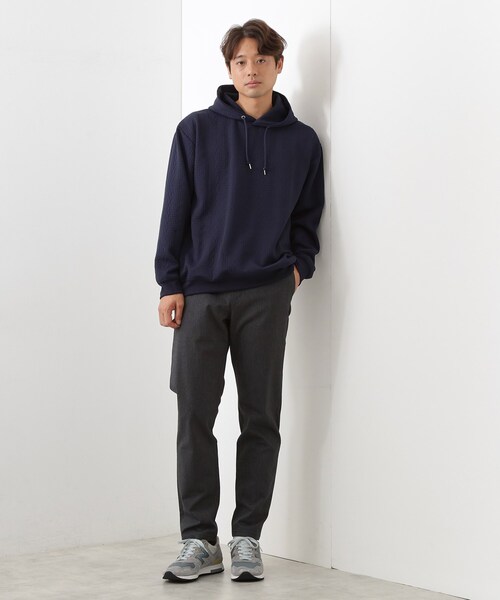 THE SHOP TK (ザ ショップ ティーケー )の「フクレキルトパーカ 【洗濯機OK】(パーカー・メンズ・ネイビー/ライトグレー/オフホワイト・03/04/02)」の18枚目の写真