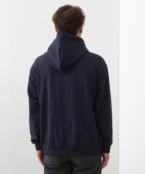 THE SHOP TK (ザ ショップ ティーケー )の「フクレキルトパーカ 【洗濯機OK】(パーカー・メンズ・ネイビー/ライトグレー/オフホワイト・03/04/02)」の22枚目の写真