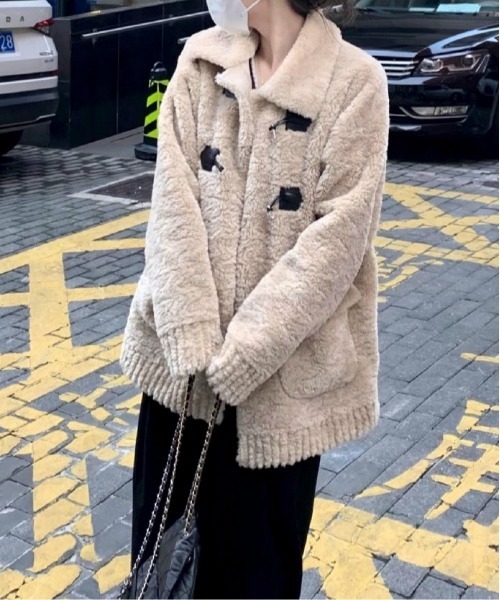 セール】【25年秋冬新作】オーバーサイズフェイクプードルファー