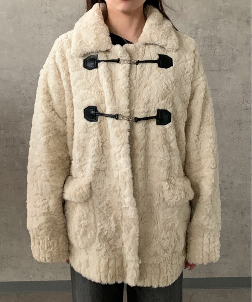 セール】【25年秋冬新作】オーバーサイズフェイクプードルファー