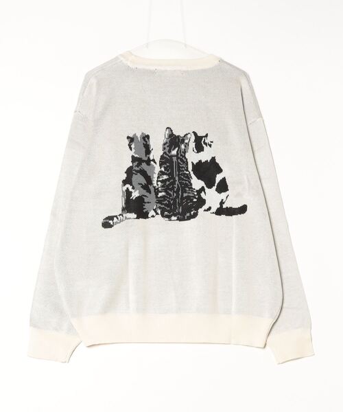 SILVER BULLET（シルバーバレット）の「『SILVER BULLET SELECT AP/シルバーバレットセレクト』アニマルジャガードニット【Z】【Z】（ニット/セーター・レディース・ブラック/ホワイト・L/M）」の4枚目の写真