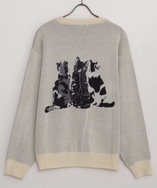 SILVER BULLET（シルバーバレット）の「『SILVER BULLET SELECT AP/シルバーバレットセレクト』アニマルジャガードニット【Z】【Z】（ニット/セーター・レディース・ブラック/ホワイト・L/M）」の12枚目の写真