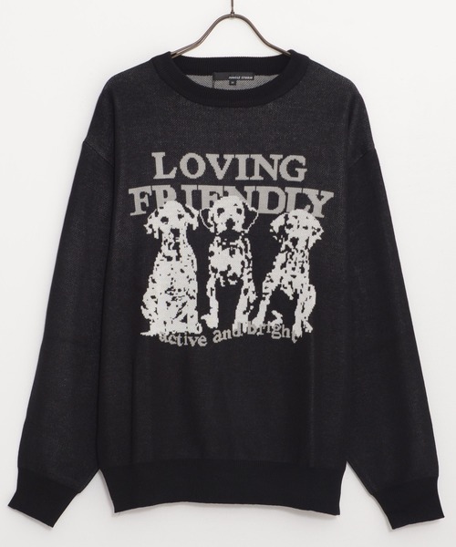 SILVER BULLET（シルバーバレット）の「『SILVER BULLET SELECT AP/シルバーバレットセレクト』アニマルジャガードニット【Z】【Z】（ニット/セーター・レディース・ブラック/ホワイト・L/M）」の13枚目の写真