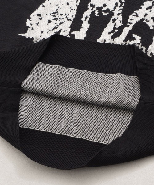 SILVER BULLET（シルバーバレット）の「『SILVER BULLET SELECT AP/シルバーバレットセレクト』アニマルジャガードニット【Z】【Z】（ニット/セーター・レディース・ブラック/ホワイト・L/M）」の6枚目の写真