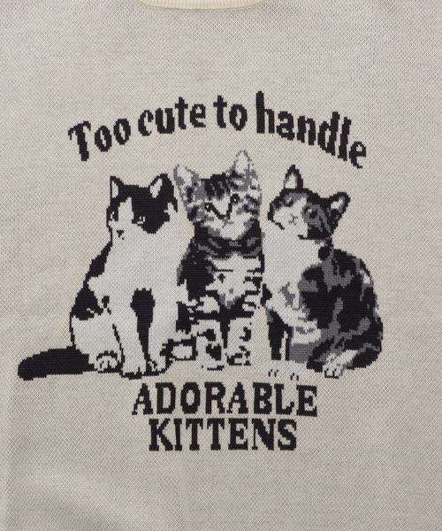 SILVER BULLET（シルバーバレット）の「『SILVER BULLET SELECT AP/シルバーバレットセレクト』アニマルジャガードニット【Z】【Z】（ニット/セーター・レディース・ブラック/ホワイト・L/M）」の7枚目の写真