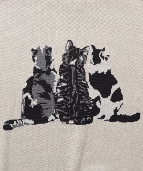 SILVER BULLET（シルバーバレット）の「『SILVER BULLET SELECT AP/シルバーバレットセレクト』アニマルジャガードニット【Z】【Z】（ニット/セーター・レディース・ブラック/ホワイト・L/M）」の8枚目の写真