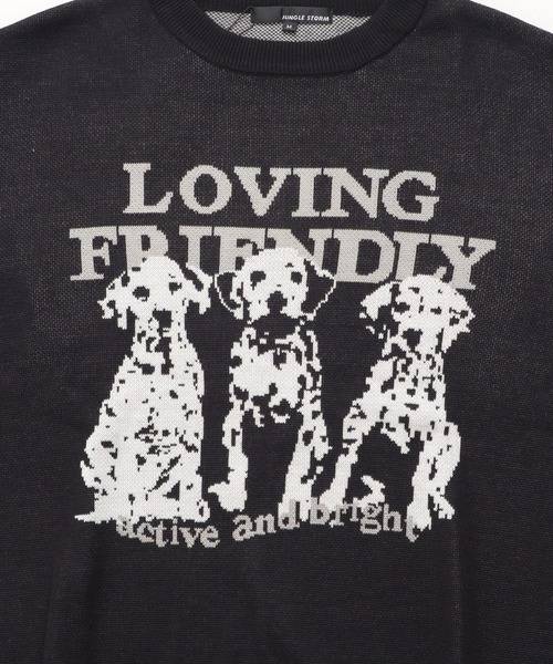 SILVER BULLET（シルバーバレット）の「『SILVER BULLET SELECT AP/シルバーバレットセレクト』アニマルジャガードニット【Z】【Z】（ニット/セーター・レディース・ブラック/ホワイト・L/M）」の9枚目の写真