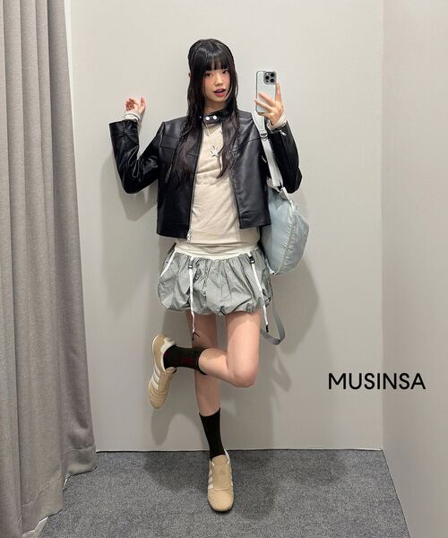 CRANK（クランク）の「レースストラップバルーンスカートパンツ_カーキ（スカート・レディース・その他・FREE）」の6枚目の写真