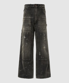 セール】Y2Kペイントワイドバギーデニム（デニムパンツ）｜Figments