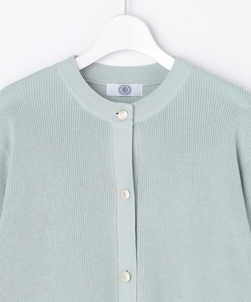 J.PRESS(ジェイプレス)の「ORGANIC GASS COTTON クルーネック カーディガン(その他アウター・レディース・ライトグリーン系/ネイビー系/ベージュ系・T13/T15)」の13枚目の写真