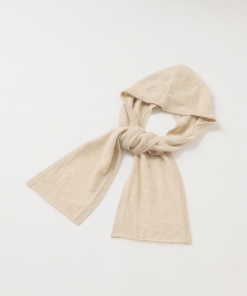 plage（プラージュ）の「R’IAM カシミヤパーカーストール（ストール/ショール・レディース・チャコールグレー/ベージュ・FREE）」の13枚目の写真