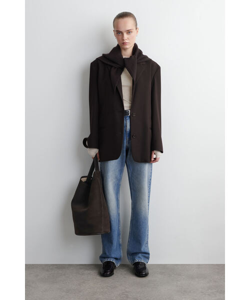 オーバーサイズウールトライアングルスカーフ（バンダナ/スカーフ