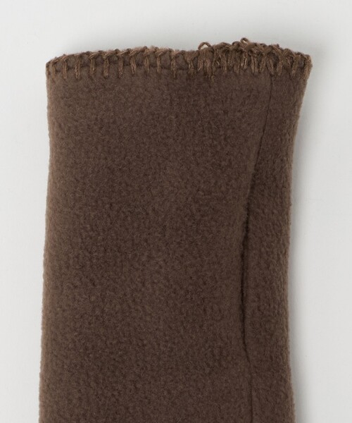 TWEED MILL（ツイードミル）の「＜TWEEDMILL＞フリース ステッチ フィンガーレスグローブ（手袋・レディース・ブラウン系/ブラック・FREE）」の12枚目の写真