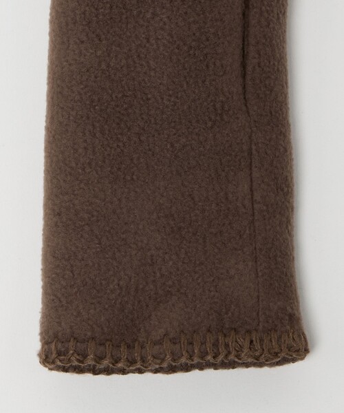 TWEED MILL（ツイードミル）の「＜TWEEDMILL＞フリース ステッチ フィンガーレスグローブ（手袋・レディース・ブラウン系/ブラック・FREE）」の13枚目の写真