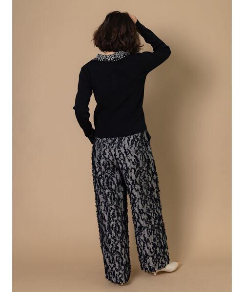 Te chichi CLASSIC（テチチクラシック）の「ビジューカラーニット《2025winter catalog item》（ニット/セーター・レディース・ブラック/グレー・F）」の5枚目の写真