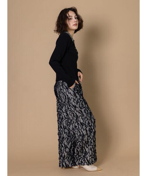 Te chichi CLASSIC（テチチクラシック）の「ビジューカラーニット《2025winter catalog item》（ニット/セーター・レディース・ブラック/グレー・F）」の6枚目の写真