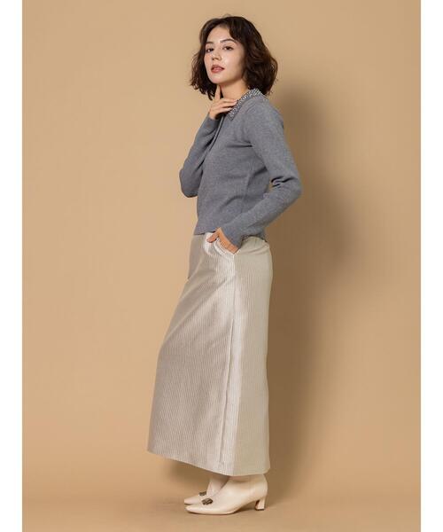 Te chichi CLASSIC（テチチクラシック）の「ビジューカラーニット《2025winter catalog item》（ニット/セーター・レディース・ブラック/グレー・F）」の13枚目の写真