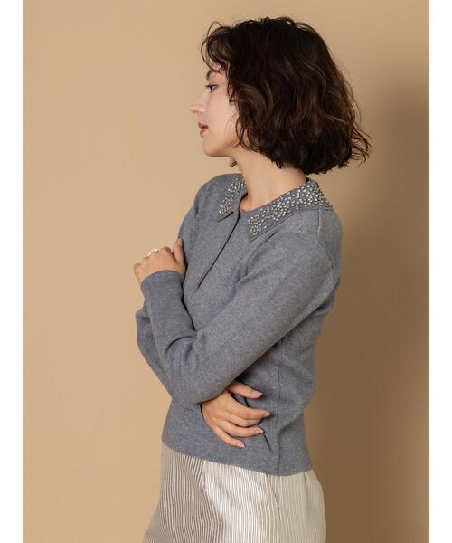 Te chichi CLASSIC（テチチクラシック）の「ビジューカラーニット《2025winter catalog item》（ニット/セーター・レディース・ブラック/グレー・F）」の18枚目の写真