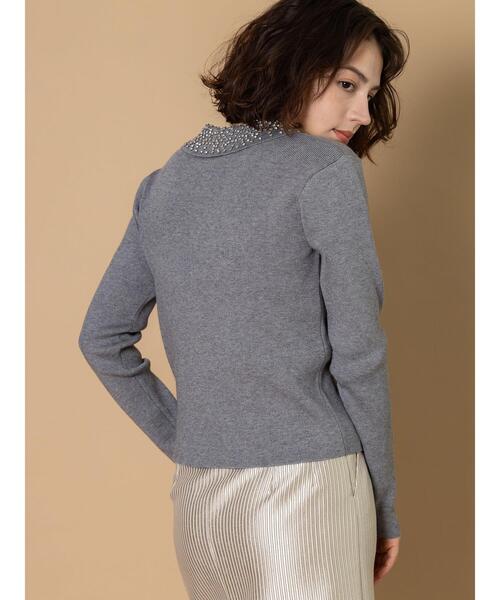 Te chichi CLASSIC（テチチクラシック）の「ビジューカラーニット《2025winter catalog item》（ニット/セーター・レディース・ブラック/グレー・F）」の19枚目の写真