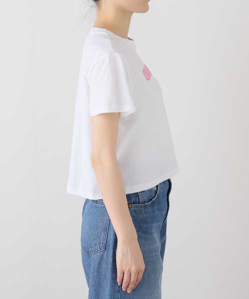 ASHLEY WILLIAMS(アシュリーウィリアムス)の「【Ashley Williams / アシュリー・ウィリアムズ】 WHITE CROPPED T-SHIRT AWAW250100(Tシャツ/カットソー・レディース・ホワイト・SMALL/MEDIUM)」の7枚目の写真