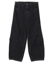 adidas(�A�f�B�_�X)��adidas TG WIDE DENIM PANTS / �A�f�B�_�X �`�[���K�C�X�g ���C�h D �p���c(�f�j���p���c)