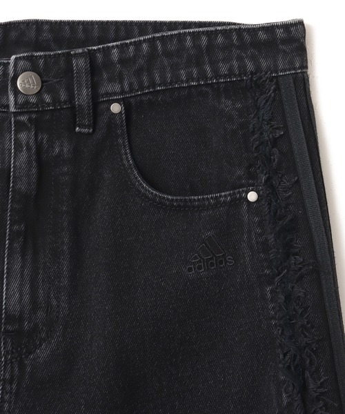 adidas(アディダス)の「adidas TG WIDE DENIM PANTS / アディダス チームガイスト ワイド D パンツ(デニムパンツ・メンズ・ブラック・24inch/25inch/26inch/30inch/32inch/34inch/36inch)」の4枚目の写真