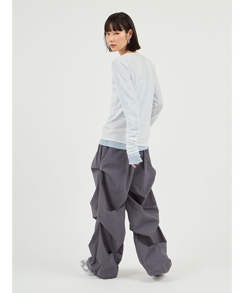 emmi(エミ)の「ランダムタックナイロンワークパンツ(その他パンツ・レディース・ホワイト/グレー/ブラック・0/1)」の14枚目の写真