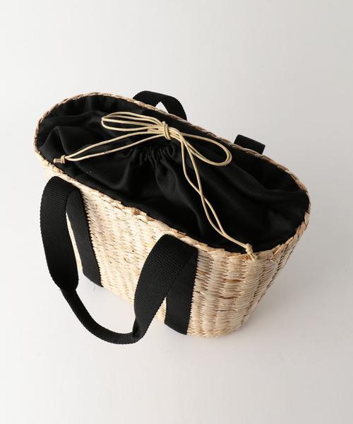 coen（コーエン）の「テープカゴバッグBIG（かごバッグ・レディース・ナチュラル・FREE）」の5枚目の写真