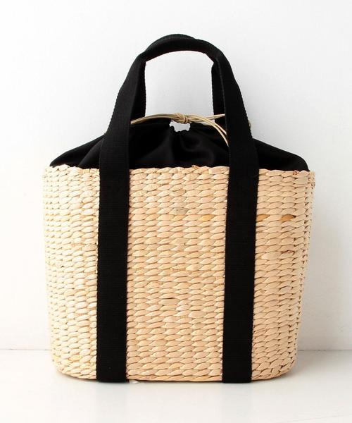 coen（コーエン）の「テープカゴバッグBIG（かごバッグ・レディース・ナチュラル・FREE）」の2枚目の写真