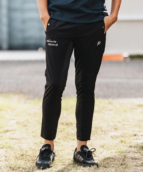 1minute 1second（ワンミニットワンセカンド）の「mp14361-cursive embroidery nylon jersey pants イージーパンツ(1M26H030)（その他パンツ・メンズ・ブラック/ネイビー/ホワイト・S/M/L/XL）」の3枚目の写真