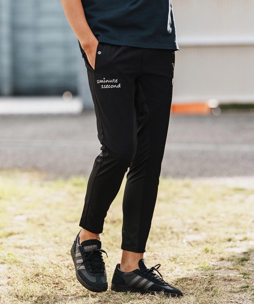 1minute 1second（ワンミニットワンセカンド）の「mp14361-cursive embroidery nylon jersey pants イージーパンツ(1M26H030)（その他パンツ・メンズ・ブラック/ネイビー/ホワイト・S/M/L/XL）」の10枚目の写真